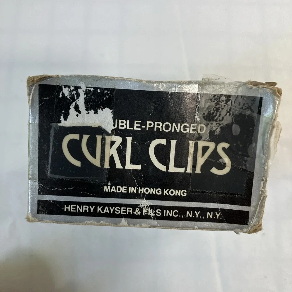Vintage Double Pronged‎ Curl Clips Kayser's #149 - 68 In Box